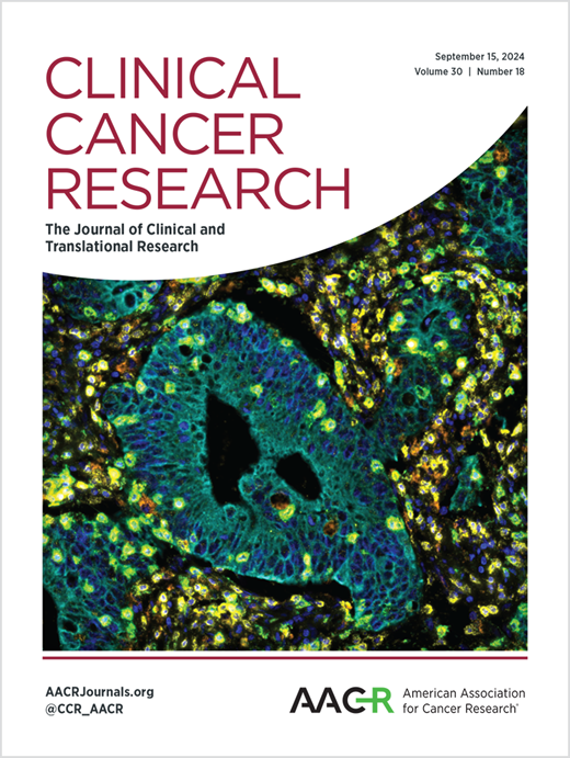 Clinical Cancer Research Cover Image for Volume 30, Issue 18