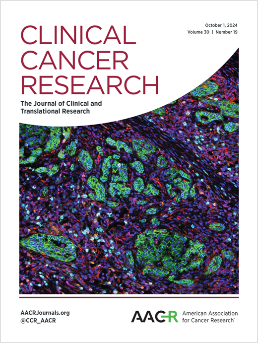 Clinical Cancer Research Cover Image for Volume 30, Issue 19