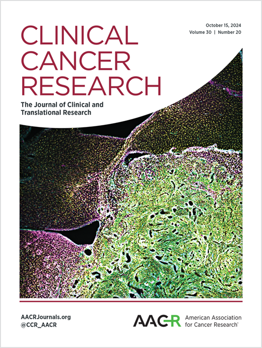 Clinical Cancer Research Cover Image for Volume 30, Issue 20