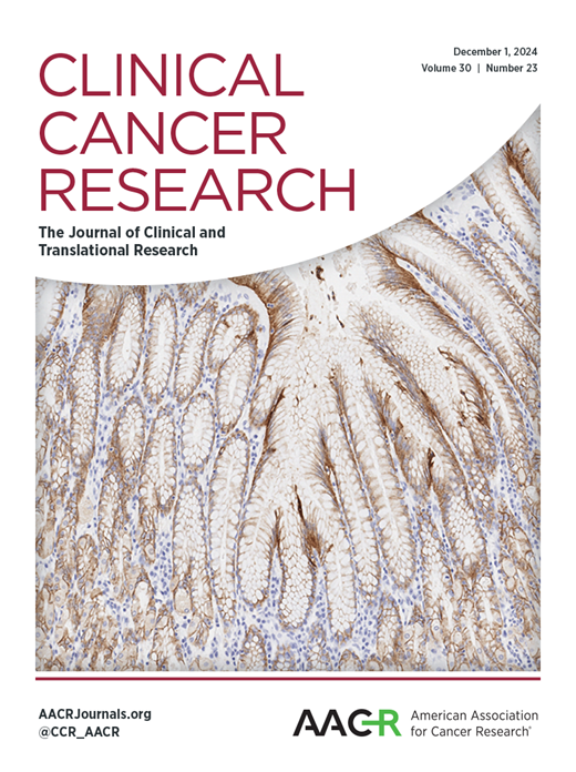 Clinical Cancer Research Cover Image for Volume 30, Issue 23