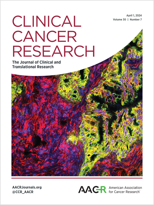 Clinical Cancer Research Cover Image for Volume 30, Issue 7