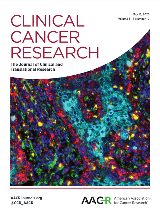 Clinical Cancer Research Cover Image for Volume 31, Issue 10