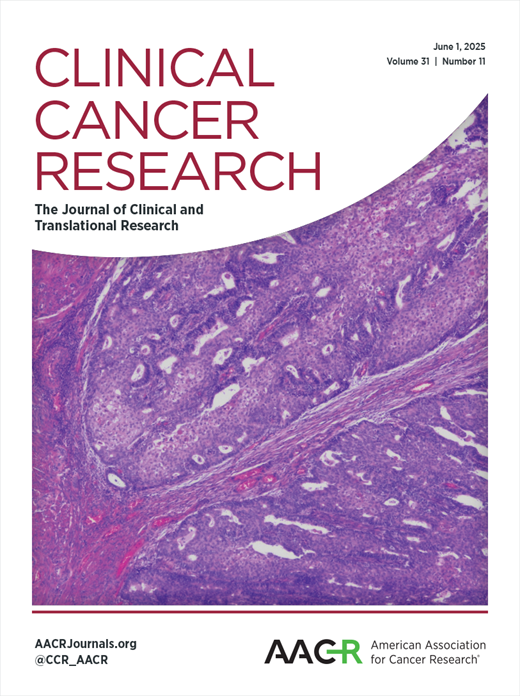 Clinical Cancer Research Cover Image for Volume 31, Issue 11