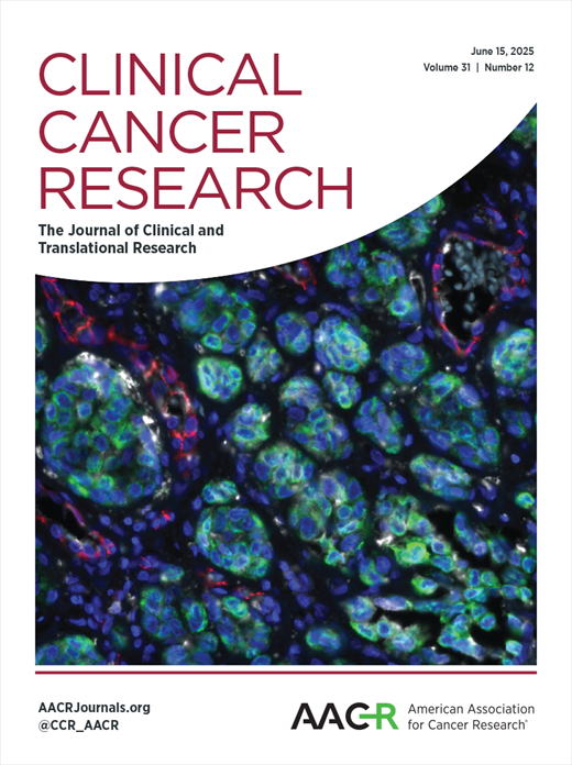 Clinical Cancer Research Cover Image for Volume 31, Issue 12