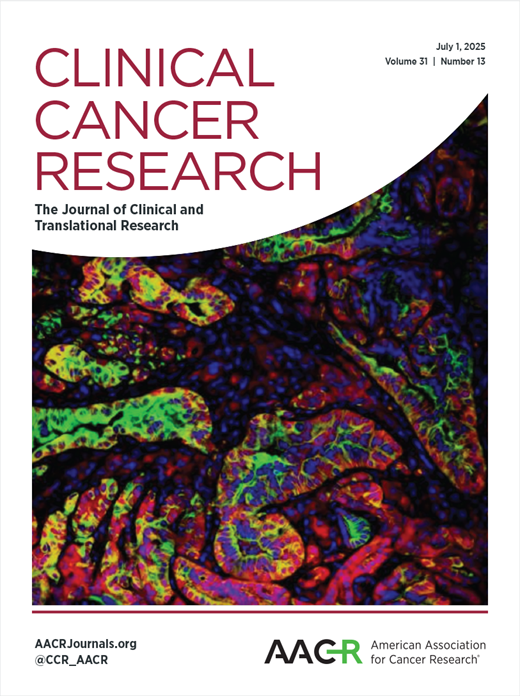 Clinical Cancer Research Cover Image for Volume 31, Issue 13