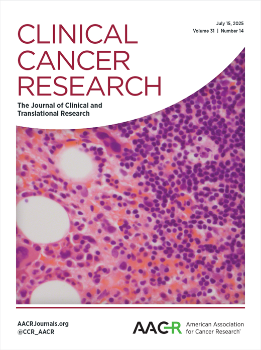 Clinical Cancer Research Cover Image for Volume 31, Issue 14