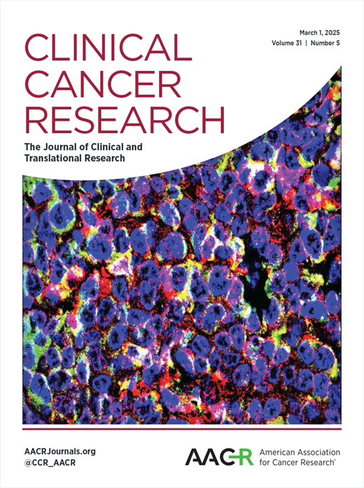Clinical Cancer Research Cover Image for Volume 31, Issue 5