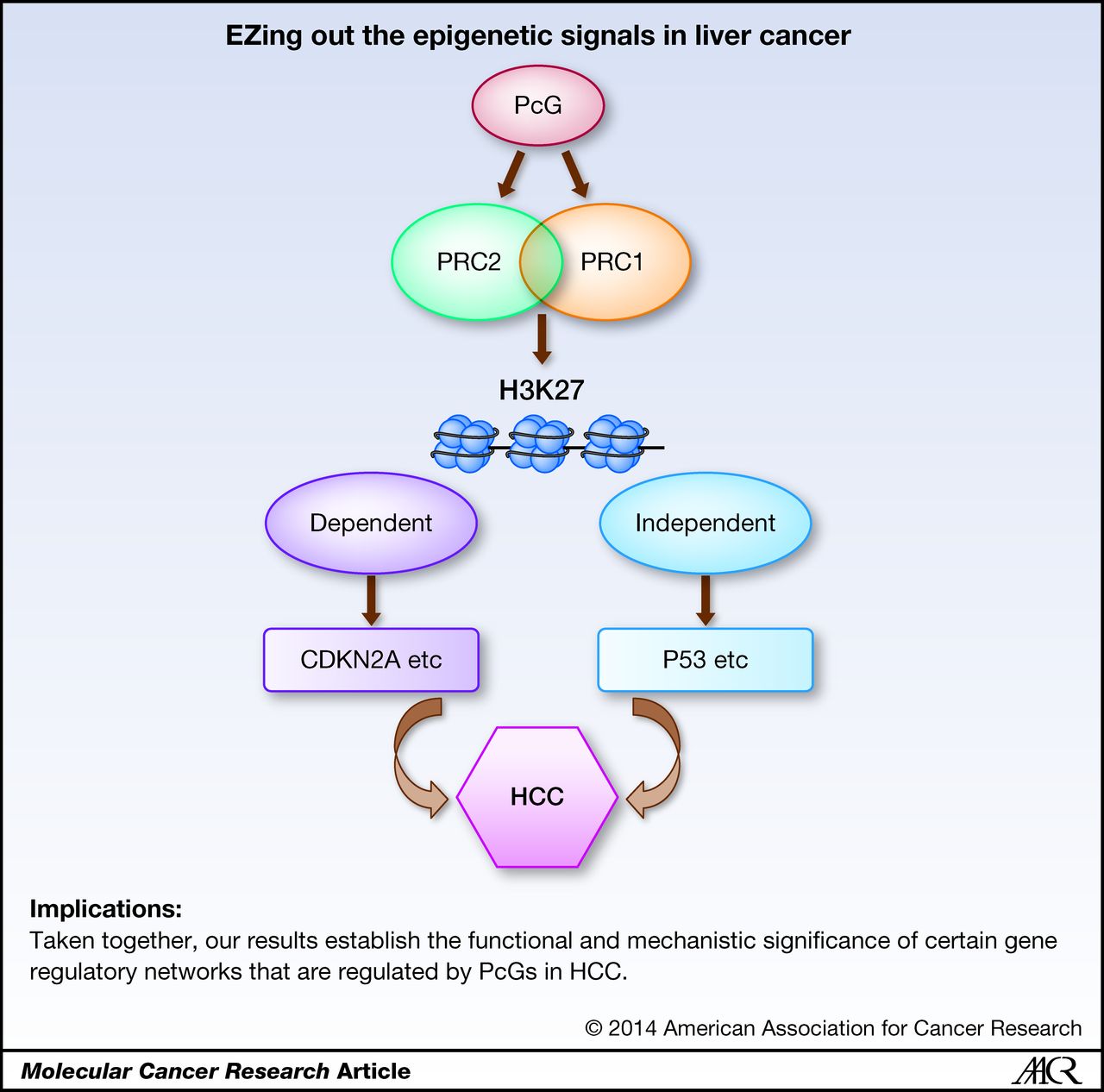 EZH2 Represses Target Genes through H3K27-Dependent and H3K27 ...
