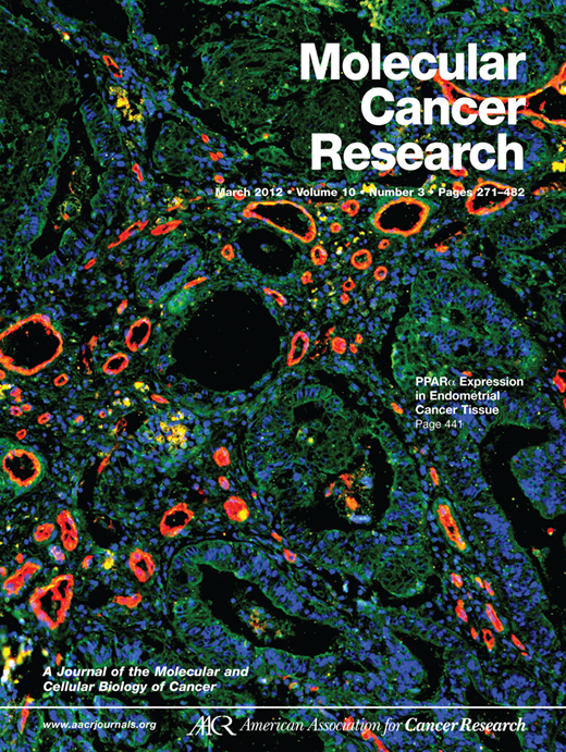 Molecular Cancer Research Cover Image for Volume 10, Issue 3