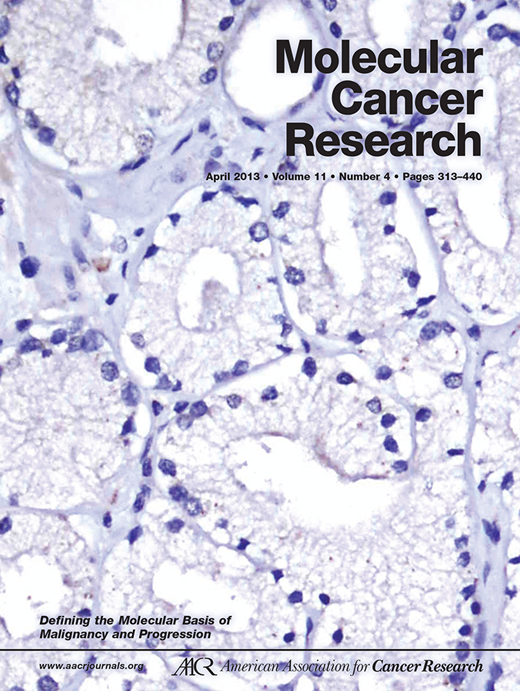 Molecular Cancer Research Cover Image for Volume 11, Issue 4