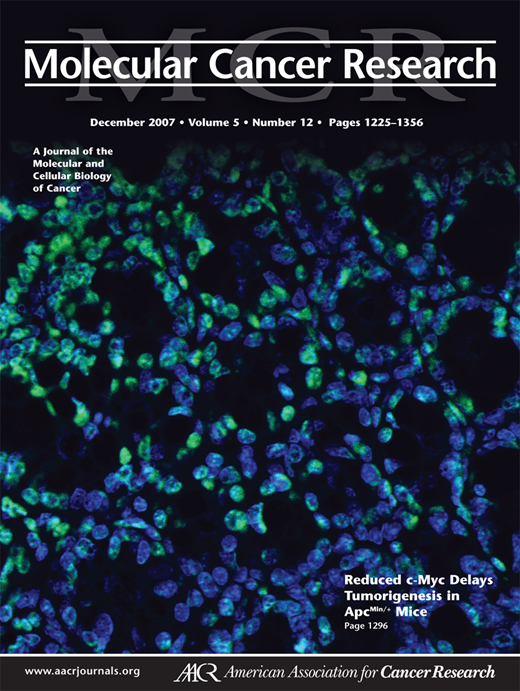 Molecular Cancer Research Cover Image for Volume 5, Issue 12