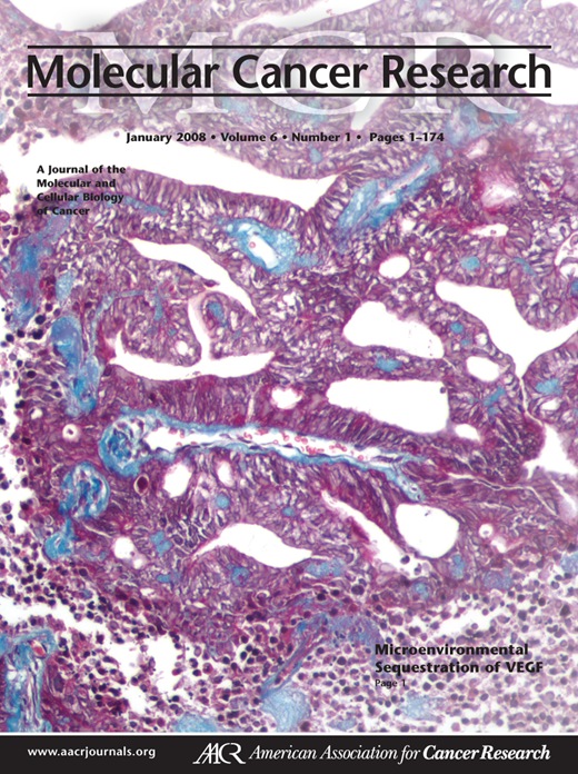Molecular Cancer Research Cover Image for Volume 6, Issue 1