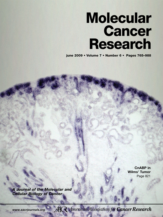 Molecular Cancer Research Cover Image for Volume 7, Issue 6