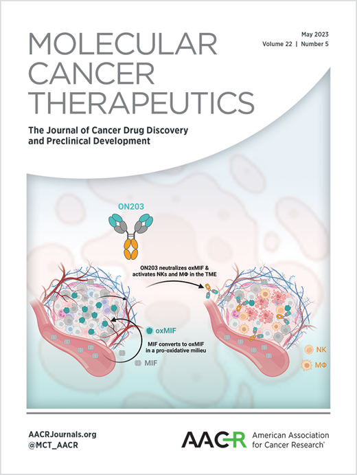 Molecular Cancer Therapeutics Cover Image for Volume 22, Issue 5