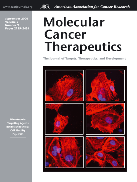 Molecular Cancer Therapeutics Cover Image for Volume 5, Issue 9