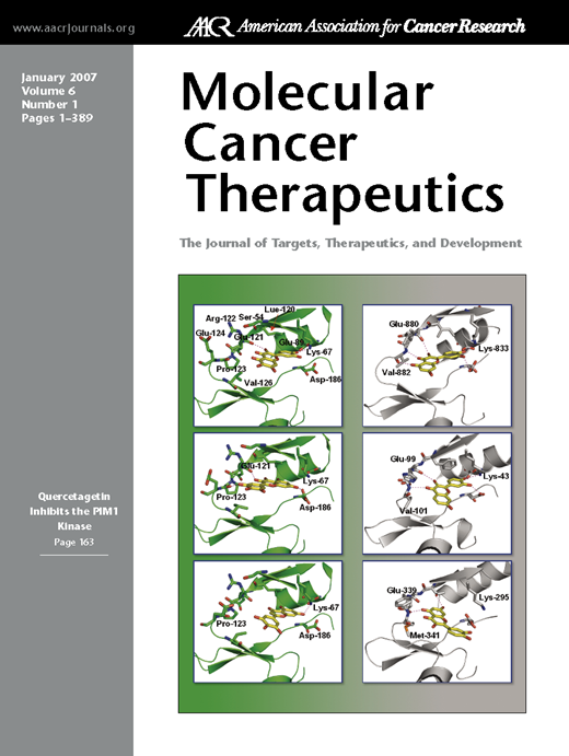 Molecular Cancer Therapeutics Cover Image for Volume 6, Issue 1