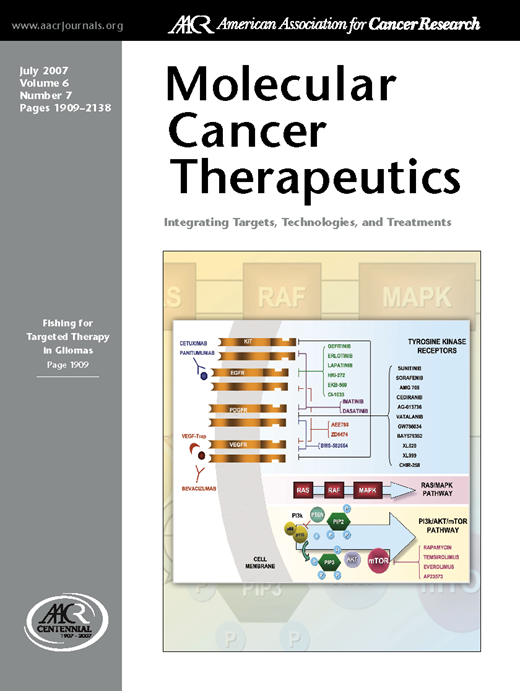 Molecular Cancer Therapeutics Cover Image for Volume 6, Issue 7