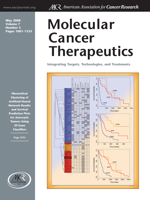Molecular Cancer Therapeutics Cover Image for Volume 7, Issue 5