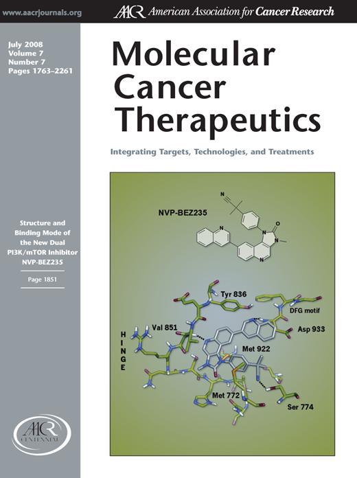 Molecular Cancer Therapeutics Cover Image for Volume 7, Issue 7
