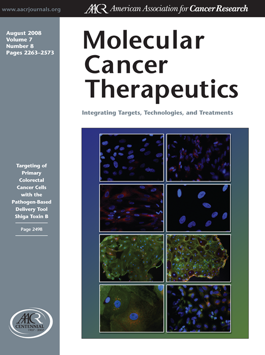 Molecular Cancer Therapeutics Cover Image for Volume 7, Issue 8