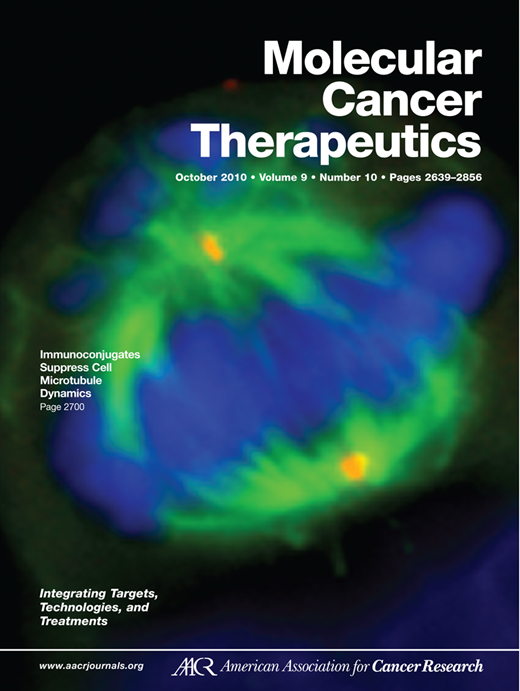 Molecular Cancer Therapeutics Cover Image for Volume 9, Issue 10